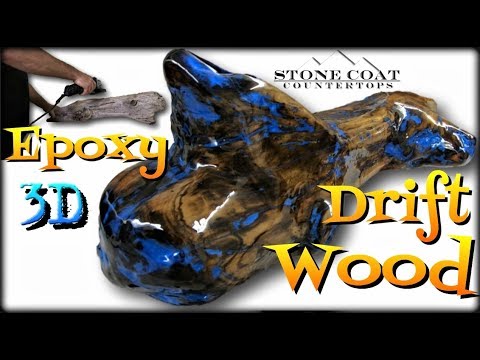 3D Epoxy Drift Wood with my hands