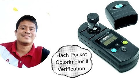 Hach Pocket Colorimeter II | Calibration | Verification