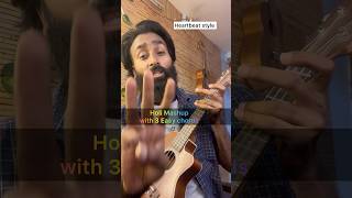 Holi special ukulele mashup lesson with 3 chords and a unique pattern #shorts