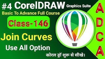 Coreldraw Full Tutorial Part-4 | CorelDRAW Join curves all option,Extend,Fillet,Chamfer,Bezier Curve