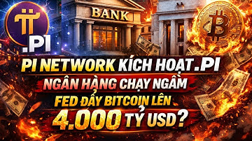 🔥 Pi Network Kích Hoạt .PI – Ngân Hàng Chạy Ngầm – Fed Đẩy Bitcoin Lên 4.000 Tỷ USD?