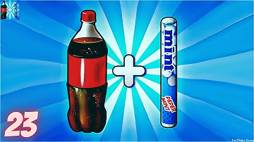 Drop And Explode: Soda Geyser - Coca cola and mint | Walkthrough  Part 23 | Android And iOS Gameplay