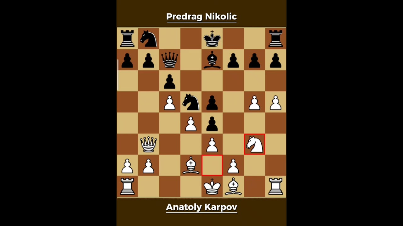 Anatoly Karpov vs Predrag Nikolić ◉ Amber Rapidplay 2000 - 