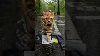 Day 381 - Runners are waterproof, shoes are not / ランナーは防水でも靴は別だった 🐾#PumpkinLog #CatShorts