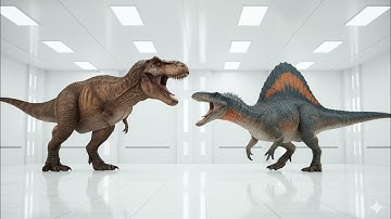 😱T-Rex vs Spinosaurus — The Most Brutal Dinosaur Fight Ever Animated!