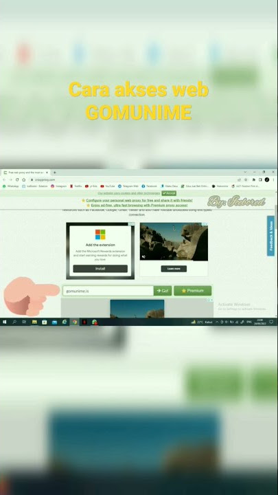 akses web gomunime // Masuk croxyproxy.com baru ketik gomunime.is