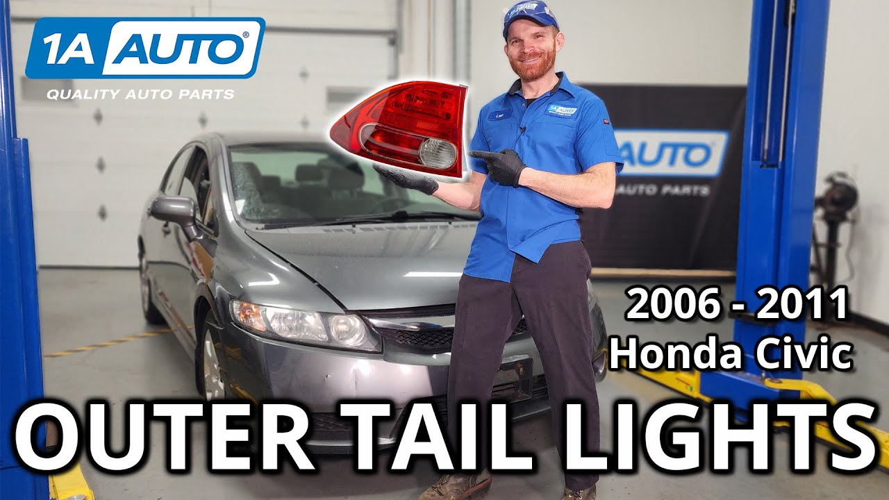 How to Replace Outer Tail Lights 20062011 Honda Civic YouTube