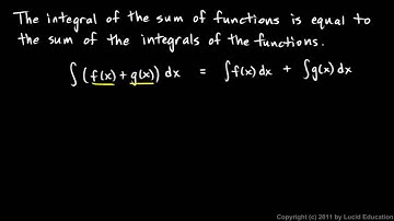Calculus 5.2f - Properties of Integrals