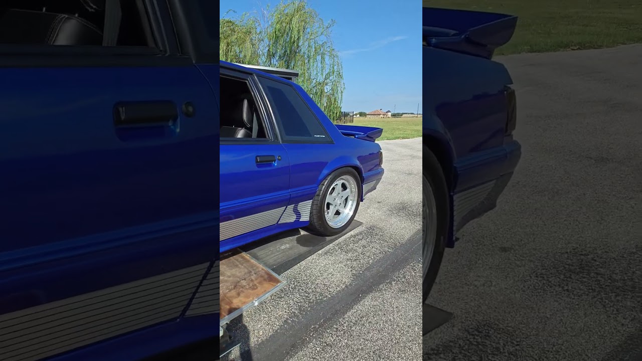Sonic Blue Saleen Tribute Foxbody Mustang Notch 