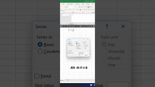 Excel Serial Numbers in 2 Seconds! ⚡ Alt + H, F, I, S #excel #exceltips #excelformula #microsoft