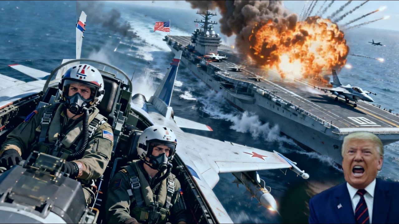 4 минуты назад авианосец с американскими истребителями F-16 на борту был атакован и потоплен в Черно