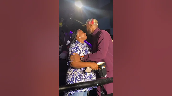 Etim effiong and his wife toyosi at Film house exhibitors night  #liveevents