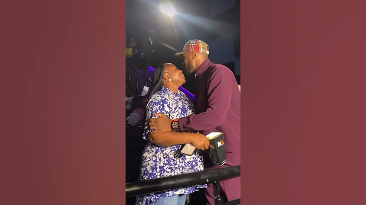 Etim effiong and his wife toyosi at Film house exhibitors night  #liveevents