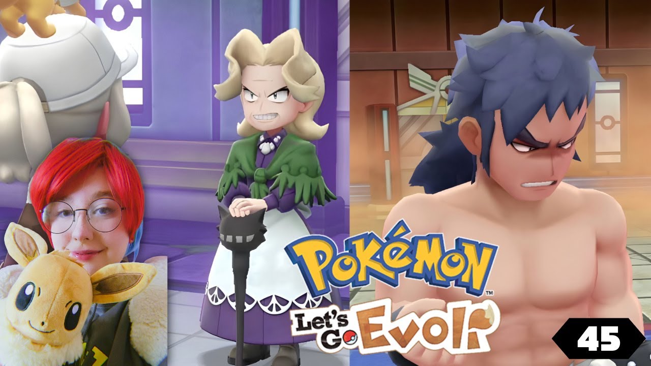 45: Top Vier Kämpfe gegen Bruno und Agathe! | Pokemon Let's Go Evoli (im Cosima Cosplay)
