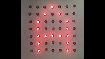 WS2811 LED matrix scrolling text