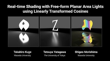 Real-time Shading with Free-form Planar Area Lights using Linearly Transformed Cosines