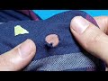 Learn how to invisibly fix a hole in a T-shirt / Keep your clothes