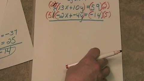 5_4c Solving Systems Using LInear Combination