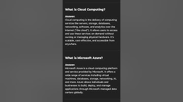Azure Cloud Interview Questions Answers