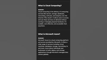 Azure Cloud Interview Questions Answers