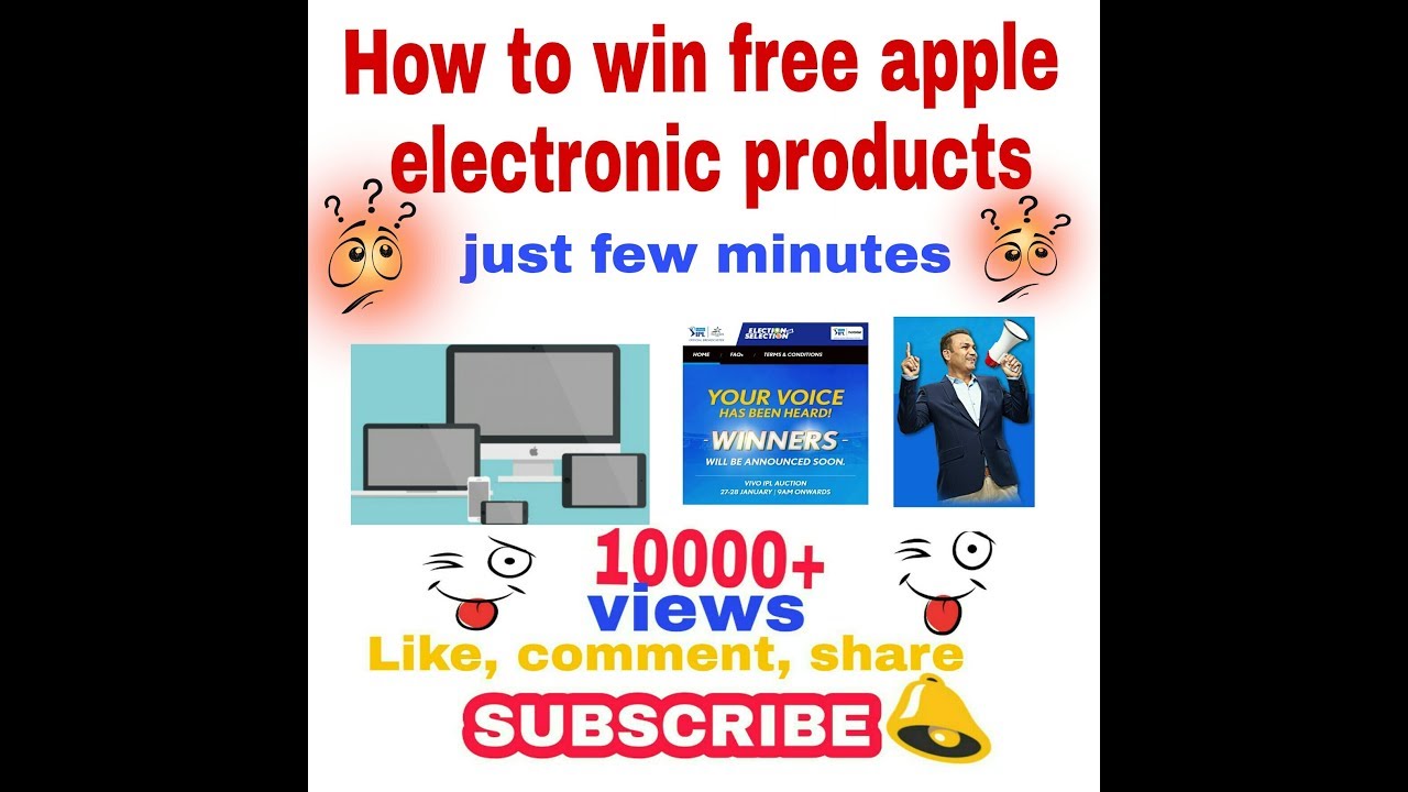 How to win and get free apple products || win free apple electronic products