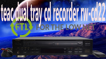 TEAC Dual Tray CD Recorder Player System with High Speed Dubbing RW-CD22 Product Demo
