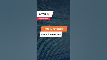 HTML sup & sub tags #html #html5 #htmltutorial #frontend #frontenddevelopment #coding
