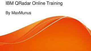 IBM QRADAR SIEM Training–IBM QRADAR SIEM Online Training – (IBM QRADAR SIEM  Certification Tips) screenshot 4