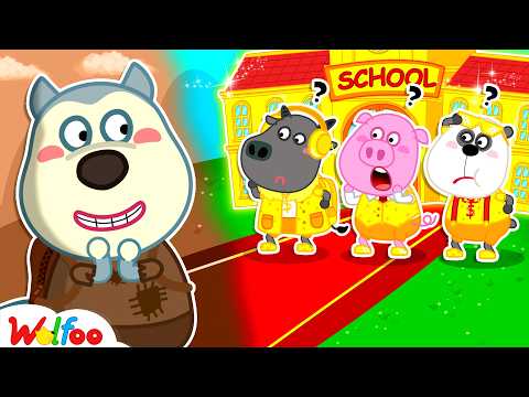 Broke Wolfoo Wants to Go to Rich School! Our Son's LAST DAY of SCHOOL | Kids Cartoon |Wolfoo Channel