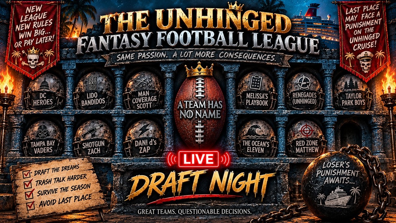 THE UNHINGED FANTASY FOOTBALL DRAFT