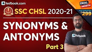 SSC CHSL English Classes | Synonyms and Antonyms in English | Part 3 | SSC CHSL Exam Preparation