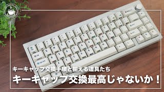 見た目も打鍵音も最高！キーキャップ変更は楽しいよ　交換手順と用意する道具　EPOMAKER CIDOO V65 V2