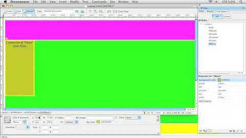 Advanced CSS Layout In Dreamweaver
