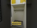 Yellow and white colour modular kitchen Semi-modular kitchen