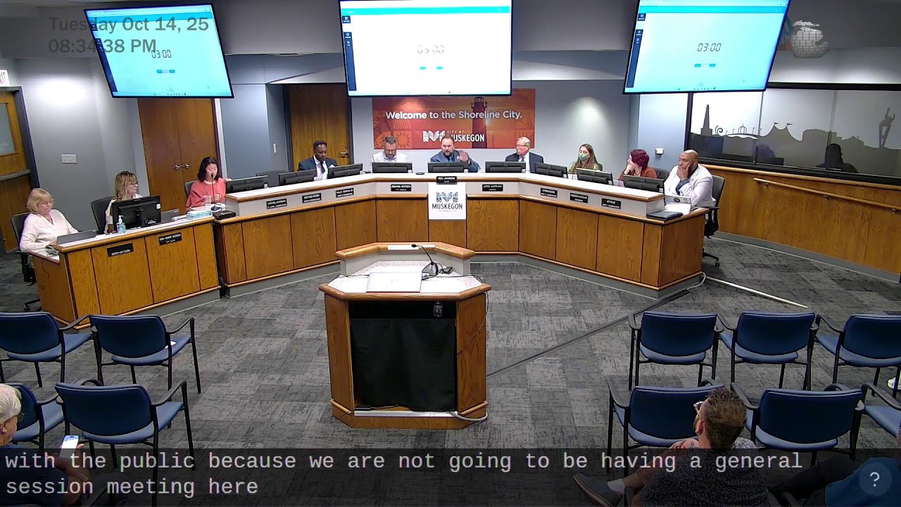 10/14/25 City Of Muskegon Commissioners Meeting