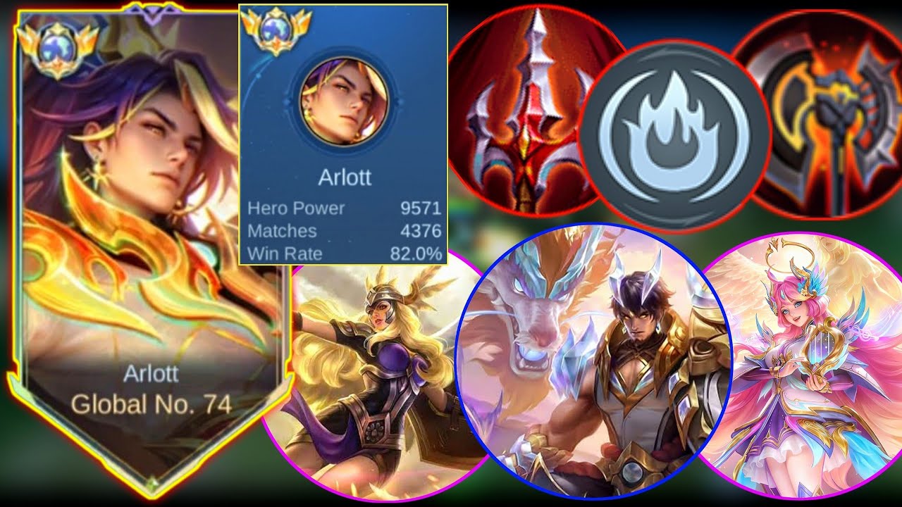 Global arlott new Secret build and emblem to Dominate any meta hero!!(You must try it) | MLBB
