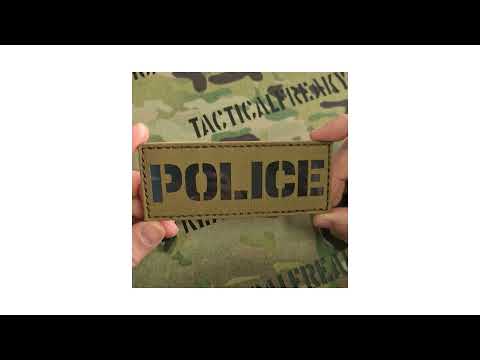 Police Patch (6 x 3.5), Hook Back