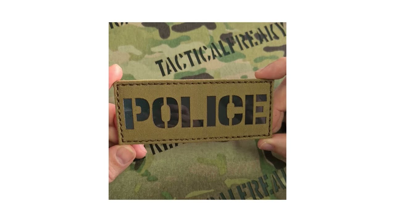 4x8 POLICE/SHERIFF Patch w/Hook VELCRO® — ATLAS