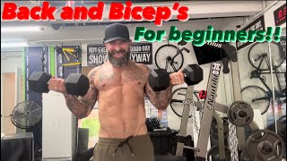 Back and Bicep’s for Beginners! Follow along!