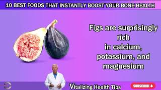 Top 10 Superfoods for Stronger Bones 🦴💪”#FoodsForBones #HealthyBones