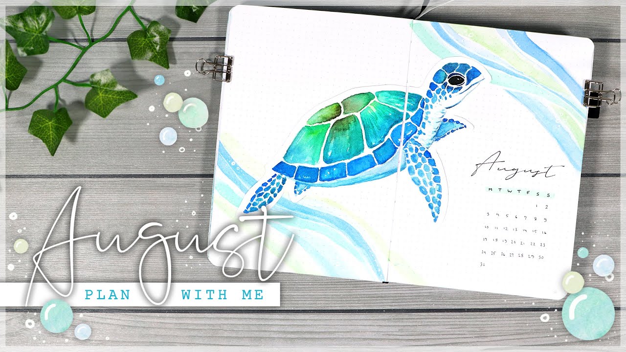 AUGUST 2020 Plan With Me // Bullet Journal Monthly Setup