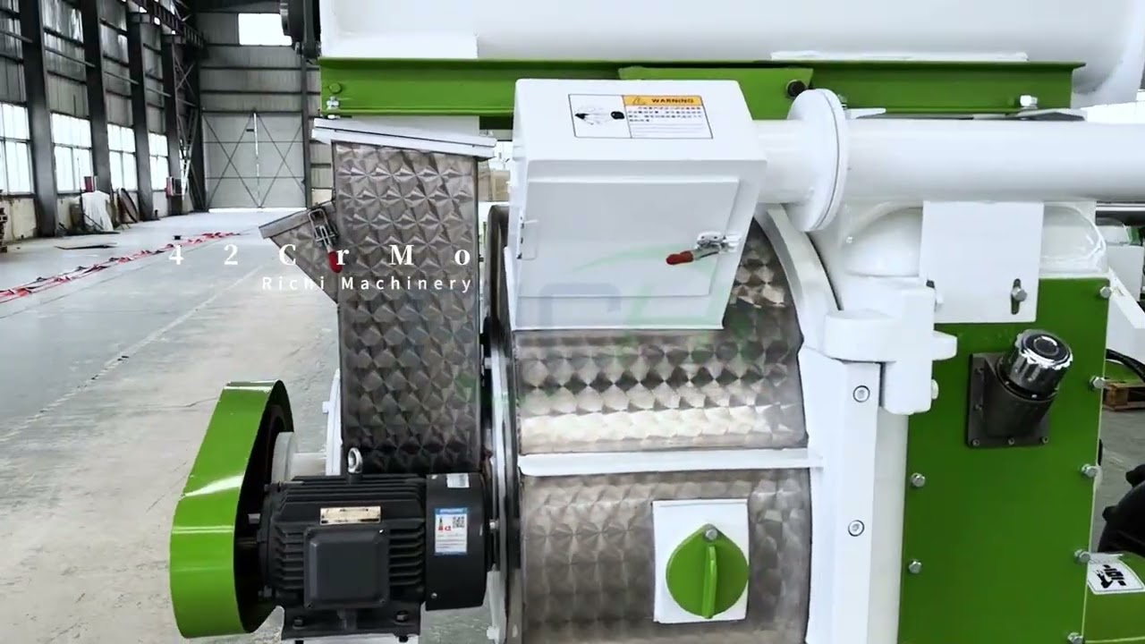 Peanut Shell Pellet Machine | Compact Biomass Pelletizer Equipment Display