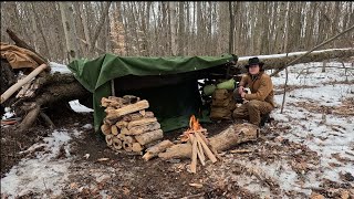 Solo Camping for One Night | Eating and Cooking Good Food.