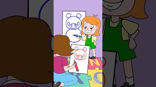 Drawing a Pig with Simple Shapes! 🐷✏️ Art Time with Mom #kids #cartoons