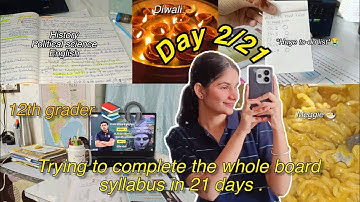 Boards Are Coming 😭 | 2/21 Days Challenge Begins🔥 | 12th grader🎒| completing whole syllabus🫧🎧📚  