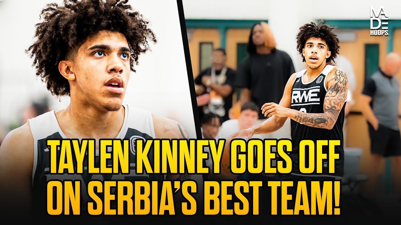 Taylen Kinney CAN'T STOP Getting Buckets 🔥😭 Rod Wave Elite vs. The Best U-19 In Serbia?!
