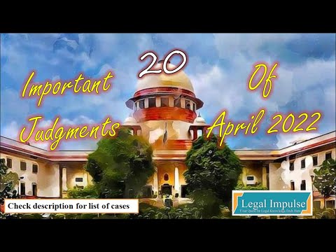 20 Landmark Judgments