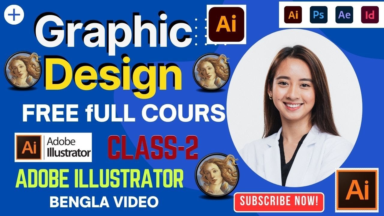 Graphic Design Free Full Coursh, Adobe Illustrator class 02 - YouTube