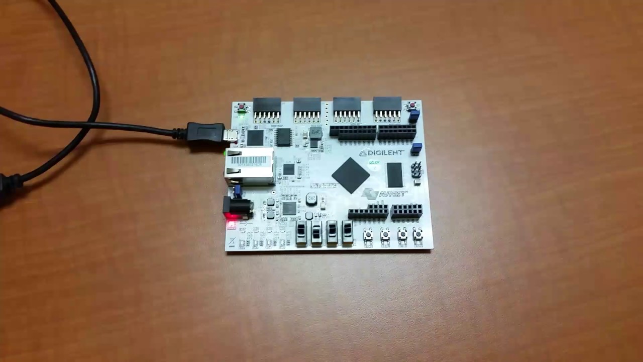 Arty LED Counter with Xilinx SDK - YouTube