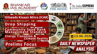Daily Current Affairs Analysis | 13th June, 2026 | Shankar IAS Academy | UPSC | Mains 2026
